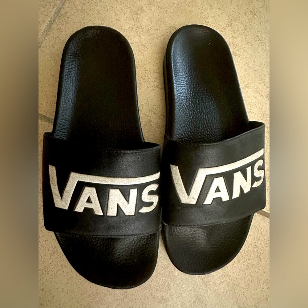 Vans slides size 9 like new